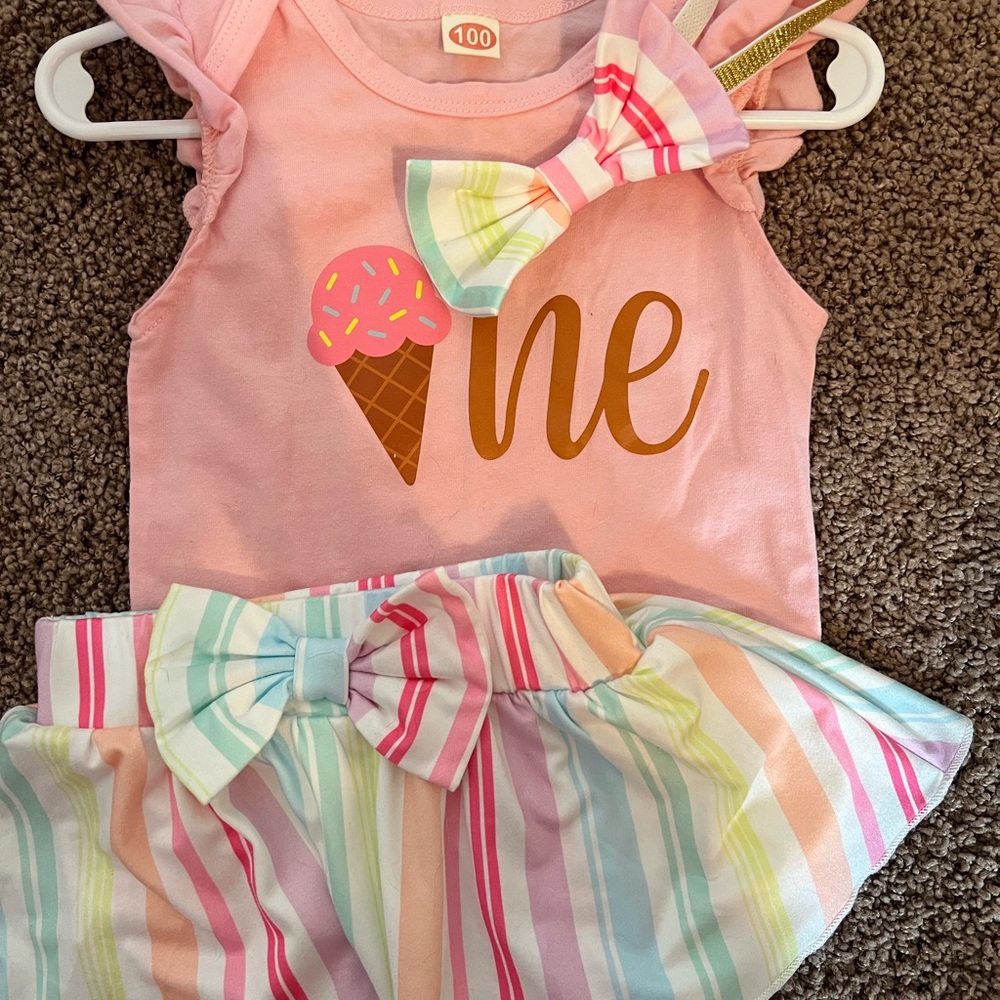 Amazon Pink Ice Cream Kids Matching Set